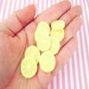 10 Large Polymer Clay Lemon Slices, Faux Fruit for Crafts, Miniature Lemon Decorations, DIY Projects view 2