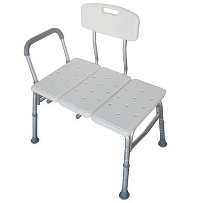 Transfer Bench for Bathtub, Height Adjustable Shower Bench with Backrest, Shower Seat Shower Chair Bath Chair for Elderly, Non-Slip Seat, Bath Shower Bench Chair for Bathroom,Shower Bench