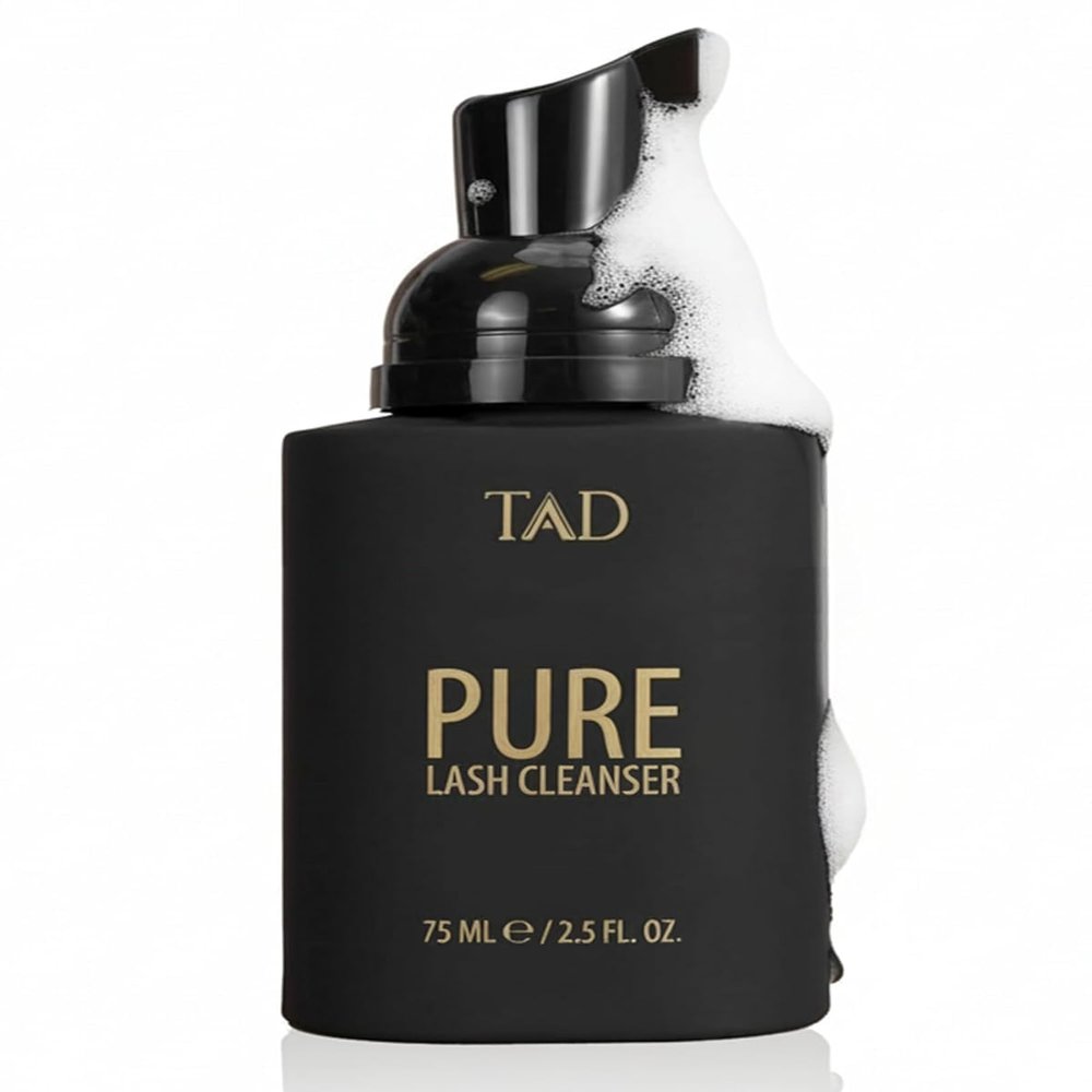 TAD Beauty Pure Lash Cleanser & Wash - DIY Lash Cleanser for Daily Lash Cleaning - Liquid Lash Wash for At Home DIY Lash Routines and Consistent Daily Use Designed to Keep Lashes Clean - 75 mL
