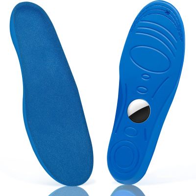 Sifemp Shoe Insole for Airtag, Shoe Insert for Kids and Adults, Comfortable Footwear Mount (Blue, Foot:10.3-11IN/Insole:10.7-11.4IN/M's 9.5-M's12)