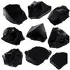 1Lb Black Obsidian Crystal Rocks Raw Stones for Tumbling, Black Obsidian Crystals Bulk Rough Gemstone for Jewelry Making, Healing, Meditation, Sculpture view 1