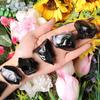 1Lb Black Obsidian Crystal Rocks Raw Stones for Tumbling, Black Obsidian Crystals Bulk Rough Gemstone for Jewelry Making, Healing, Meditation, Sculpture view 2