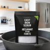 CARON & DOUCET - Cast Iron Cleaning Bundle - Cast Iron Soap & Cast Iron Scrub - 100% Plant Based Formulation & Best for Cleaning Care, Washing, Restoring & Seasoning Skillets, Pans & Grills view 2