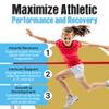 Youth Athletic Gummies Kids Multivitamin Gummies with Essential Nutrients, Immune & Energy Support, Vegan & Gelatin-Free, Includes Vitamins A, C, B3, B12, Omega-3, Zinc Ages 5-18 view 2