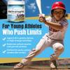 Youth Athletic Gummies Kids Multivitamin Gummies with Essential Nutrients, Immune & Energy Support, Vegan & Gelatin-Free, Includes Vitamins A, C, B3, B12, Omega-3, Zinc Ages 5-18 view 3