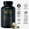 Activated Coconut Charcoal Capsules- Supports Health - Vegan, Organic, Non-GMO, No Additives - X-Large Bottle 210 Count - Pack of 3 view 2