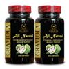 Graviola Extract - Natural Digestion aid, Supports a Healthy Immune System, High-Potency Graviola, Antioxidant Supplements, Natural enegry Support - 2 Bottles 200 Capsules view 1