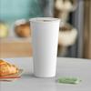 20OZ White Coffee Hot Cup with Lids and Sleeves Combo Set, To Go Cups for Hot Beverages, Perfect for Hot Coffee,Cocoa, and Chocolate (100) view 2