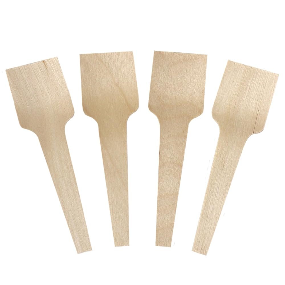 1000-Count 2.75-Inch Wooden Gelato Spoons | Eco-Friendly Disposable Spoons for Desserts | Frozen Dessert Supplies