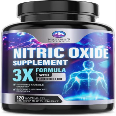 Extra Strength Nitric Oxide Booster - 3X Strength L-Arginine, Citrulline, & Beta Alanine - Premium Nitric Booster Natural Energy, Muscle & Heart Support, Bottled in USA for Men & Women - 120 Capsules