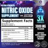 Extra Strength Nitric Oxide Booster - 3X Strength L-Arginine, Citrulline, & Beta Alanine - Premium Nitric Booster Natural Energy, Muscle & Heart Support, Bottled in USA for Men & Women - 120 Capsules view 2