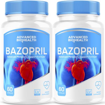 (2 Pack) Bazopril Capsules - Official Bazoprill Advanced Supplement Pills Blood Balance Health Support Formula, Natural Basopril Pills for Overall Health & Wellness Reviews, 120 Capsules for 2 Months