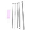 FONDOTIN Spiral Earwax Removal Tool Sturdy Stainless Steel Ear Cleaning Kit Storage Canister view 1