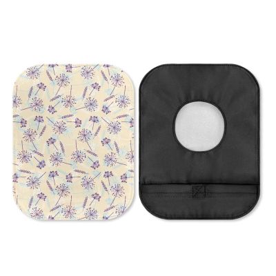 Uorisanigo Colostomy Bag Covers for Women Ostomy Bag Covers Ostomy Pouch Cover Dandelion Pattern Odor Control Stretchy Bag Cover with Round Opening Lightweight Protector 4 Pcs