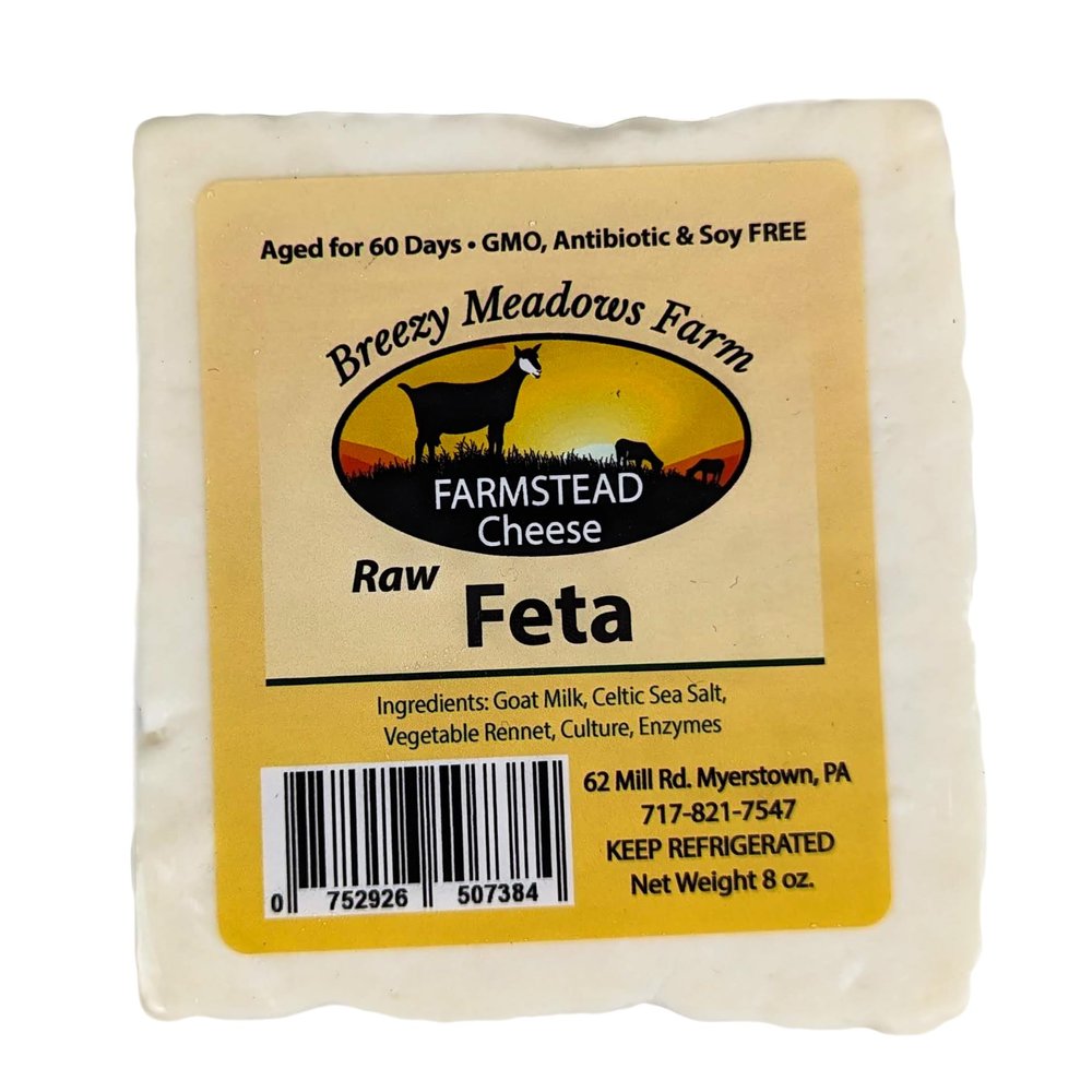 Breezy Meadows Raw Feta 8 oz (Pack of 4)