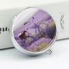 Pill Box Lavender Field Bike Round Metal Pill Case with 3 Compartments Portable Mini Medicine Drug Holder Travel Medicine Tablet Vitamin Holder Organizer view 4
