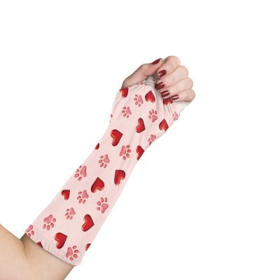 Luarisgur Heart Dog Paw Arm Cast Cover Cast Scratcher Arm Protectors Cast Sleeve Size M