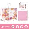 STYPOP 6 Pack 13" Large Mothers Day Gift Bags with Tissue Paper, Reusable Non-Woven Pink Gift Bags with Handles, Mothers Day Gifts for Mom/Grandma/Friends, 12.8"*10.2"*6.3" view 2