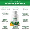 MABEFY Cortisol Supplements for Women/Men - 10 in 1 Cortisol Manager Reducer Lower Detox Balance with Magnesium, Ashwagandha, L-Theanine for Stress Sleep Calm Mood Support - 120 Capsules for 60 Days view 2
