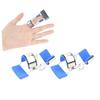 Healeved 2pcs Stainless Steel Finger Support Brace Medical Finger Fixator Hand Strengthening Device Size s view 2