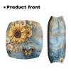 Luarisgur Sunflower Rollator Accessories Walker Seat Cover for Women Marble Blue Rollator Walker Seat and Backrest Covers for Ladies Washable Walkers for Seniors with Seat Gift Covers view 2