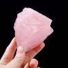 beisup Natural Raw Rough Quartz Crystals Stones Rose Quartz Rough Stone for Reiki Healing, Tumbling, Cabbing, Polishing, Wire Wrapping, Fountain Rocks,70~100g view 1