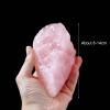 beisup Natural Raw Rough Quartz Crystals Stones Rose Quartz Rough Stone for Reiki Healing, Tumbling, Cabbing, Polishing, Wire Wrapping, Fountain Rocks,70~100g view 2