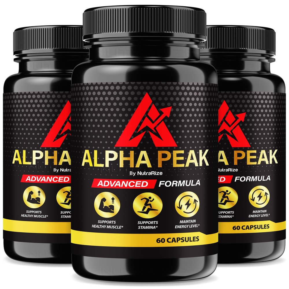 (3 Pack) Alpha Peak Pills, Official AlphaPeak Capsules For Men, Premium Formula to Support Energy, Stamina & Peak Performance, Supports Overall Well-Being, Alpha Peak Pastillas, Reviews (180 Capsules)