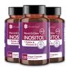 Intimate Rose Myo-Inositol & D-Chiro Inositol Supplement with Folate and Vitamin D - Support Hormonal Balance, Regular Cycles and Ovarian Health - 30-Day Supply - 40:1 Ratio Capsules (Pack of 3) view 1