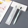 100 Pcs Disposable Toothbrushes Bulk Individually Wrapped Pre Pasted Soft Bristle Tooth Brush Set Travel Colorful Toothbrushes for Homeless Gift Hotel Camping Travel (Green D3, one Size) view 1