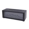 3D Fireplace Diffuser, Aromatherapy Diffuser for Home ABS Timer Quiet Bedroom Simulation Aromatherapy Diffuser Desktop 3D Flame Fireplace Humidifier Ambient (Black) view 1