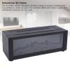 3D Fireplace Diffuser, Aromatherapy Diffuser for Home ABS Timer Quiet Bedroom Simulation Aromatherapy Diffuser Desktop 3D Flame Fireplace Humidifier Ambient (Black) view 4