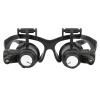 10X 15X 20X 25X Magnifier with 2 LED Light, Jewelry Repair Magnifying Glass for Watch Repair, ABS Glass Material view 2