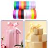 10 Rolls Ribbons Polyester Ribbons Double-Sided Ribbon Decorative Ribbon for Invitation Card Party Decoration view 2
