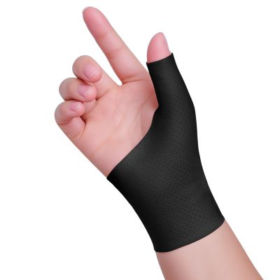 Carpal Tunnel Wrist Brace Support Mommy Thumb Stabilizer Wrist Compression Sleeve for Arthritis,CMC & Hand Pain Relief ,De Quervain,Trigger Finger - Fingerless Gloves Men & Women - Left & Right S