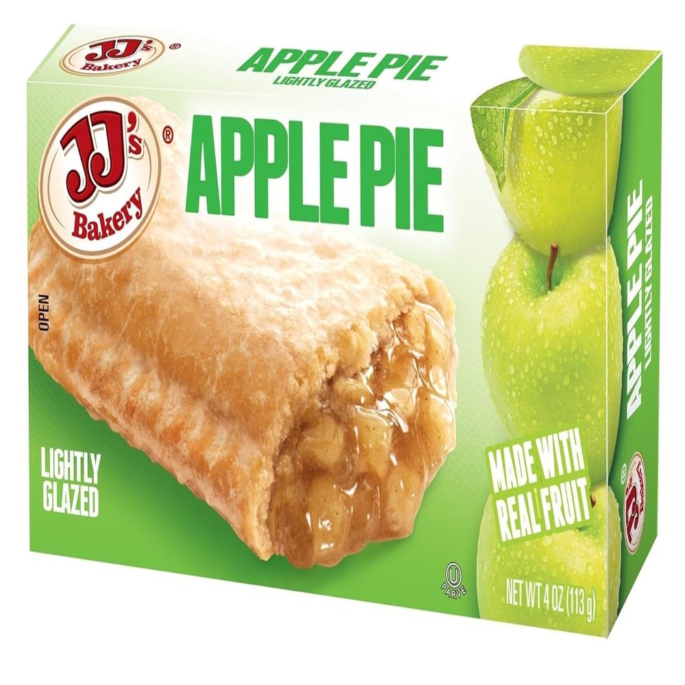 JJ's Apple Snack Pies, Individual Dessert, Fresh-Baked, Perfect for Snacks, Nut-Free, Kosher Parve, 4 Oz Each (Pack of 6) By Snacks and More