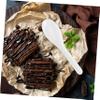 Healeved 60pcs Plastic Disposable Spoons Food Grade Cutlery Small Spoons for Charcuterie view 4
