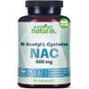 NAC Supplement 600 mg, N-Acetyl Cysteine Capsules, Pure N-Acetylcysteine, No Filler view 1