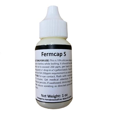 Tapcraft Kerry FermCap S 1oz Foam Control & Clarification Additive for Homebrewing Prevents Foam Overflow and Improves Fermentation