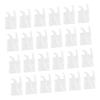 KONTONTY 50pcs Unisex Plastic Apron Disposable Cleaning Cooking Painting Aprons view 1