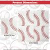 20Pcs Baseball Napkins,10*10 In Baseball Paper Napkins,3 Layer Baseball Pattern Napkins Disposable Paper Cocktail Napkins for Baseball Party Decorations, Birthday Party Favors, Sports Party Supplies view 2