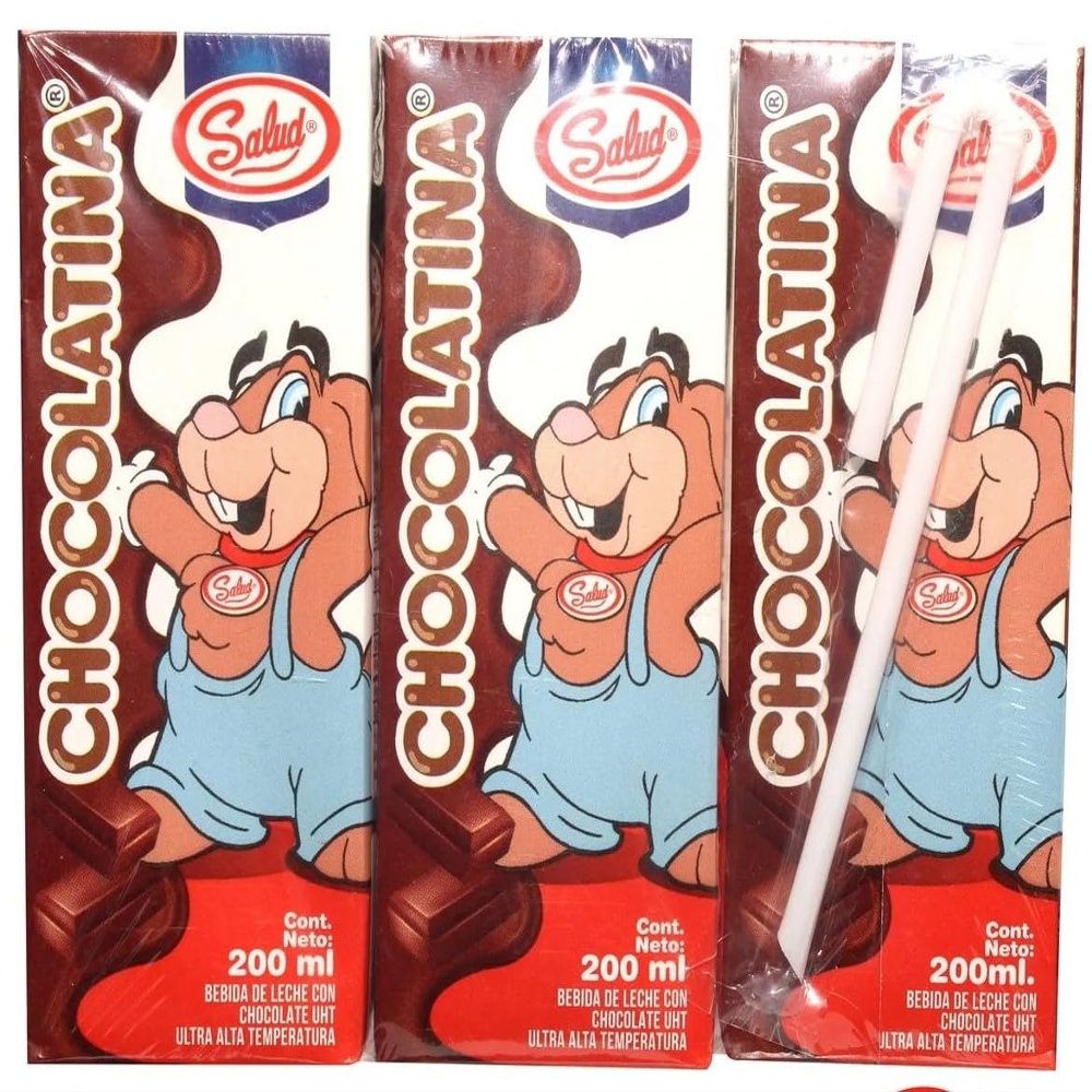 Salud Chocolate Milk Boxes Made with Real Chocolate & Skim Milk - 4g Protein, Calcium & Vitamin A, Leche Chocolate - Perfect for Lunchboxes - 6.75 oz each, (6 Pack)
