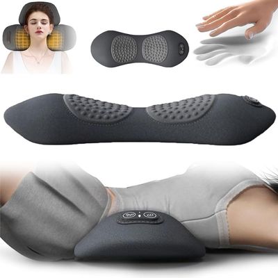 3 in 1 Back Massager Neck MassagerSoothe Massager for Neck and Shoulder and Back,Bring You a New Comfortable ExperienceMysoothelab Neck Waist Massager Pillow(Black)
