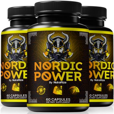 (3 Pack) Nordic Power Pills, Official Nordic Power Capsules - For Energy, Stamina and Performance, Premium Formula To Support Overall Well-Being, Natural NordicPower Pastillas Review (180 Capsules)