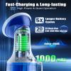 Electric Ear Wax Removal with One-Piece Waste Tank, Water Powered Ear Cleaner with 4 Pressure Modes for Earwax Remove at Home, 4 Tips, USB-C Cable, IPX7 (Blue) view 3