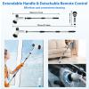 11 in 1 Electric Spin Scrubber Cordless Shower Scrubber with 2 Adjustable Speeds Spray Shower LED Display Shower Cleaner Brush with Long Handle for Bathroom Floor Tub Tile Toilet IPX7 Waterproof view 2