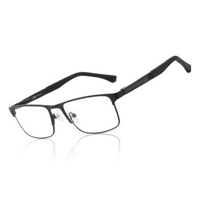 ZENOTTIC Blue Light Glasses Men : Black Reading Glasses Men - Square Frame Computer Glasses - Anti Glare Metal Readers - Middle-Aged Male Teachers in Virtual Classes (Black,0.00x)