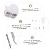 Healifty Glasses Repair Kit Nose Pads Screws and Screwdriver Complete Eyeglasses Accessories for Repairs and Comfortable Wear view 2