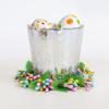 Easter Berries Candle Rings Wreaths Pastel Berry Bunch Pillar Candle Holder Rings with Green Leaves Spring Artificial Kitchen Cabinet Wreaths for Home Wedding Table Centerpiece Decoration (E-Green) view 3