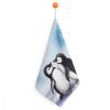 GHBNK I Love Penguins Hand Towels for Kitchen Bathroom Highly Absorbent Terry Towel Hanging Dish Towels Soft Cotton Fast Drying Towels view 1